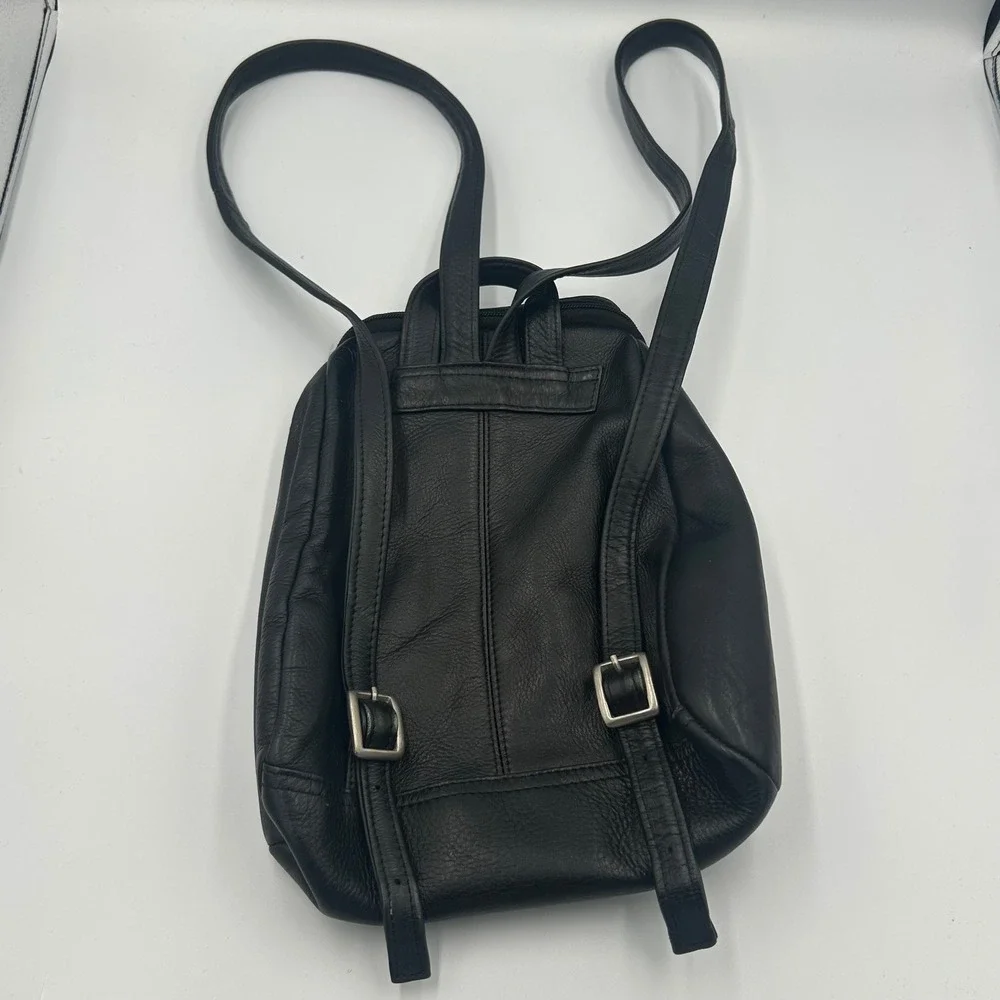 Unbranded Backpack Women Small Black Genuine Leather Colombia